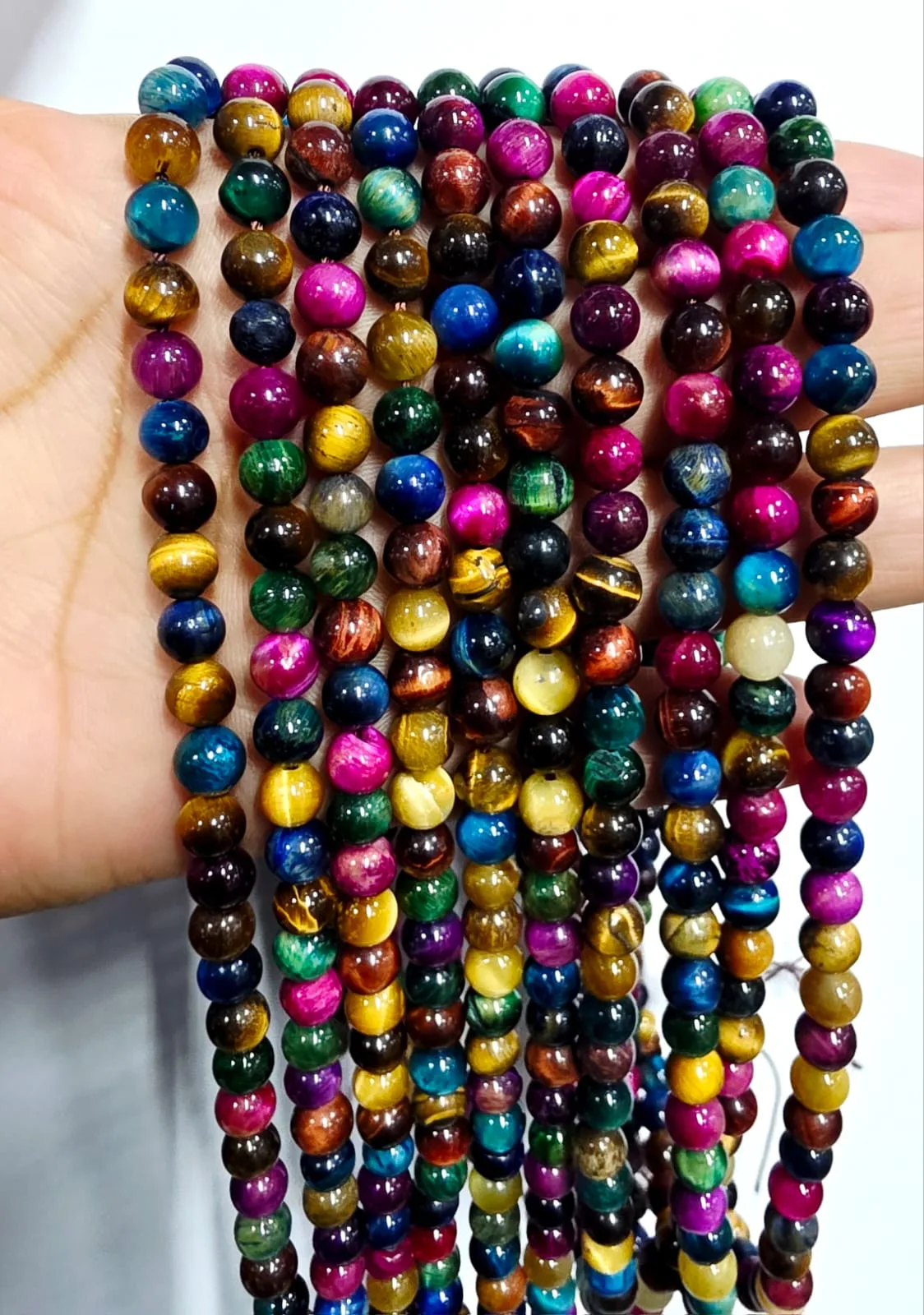 Ojo de Tigre Colores 6mm