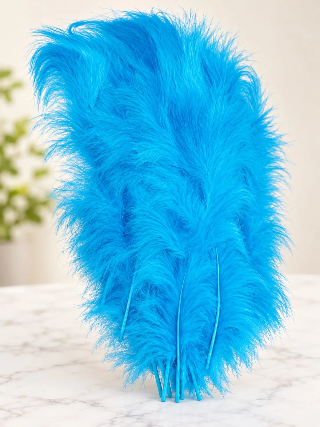 Plumas Esponjosas Turquesa
