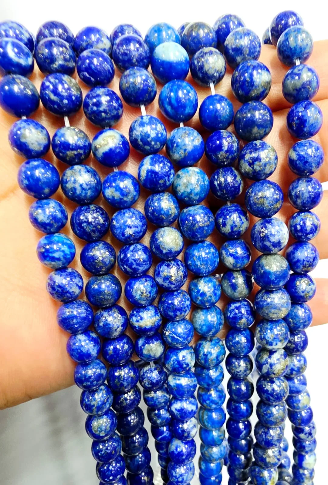 Tira de piedras de Lapislázuli Nacional N°10