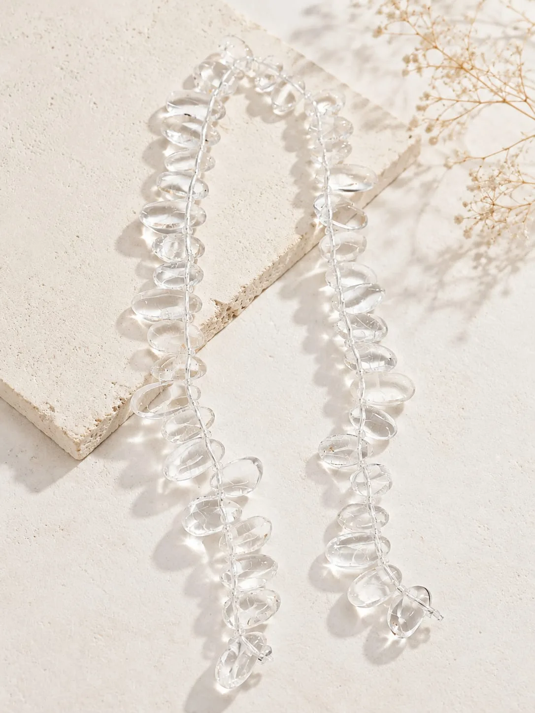 Collar de Cuarzo Cristal en Trozos Irregulares