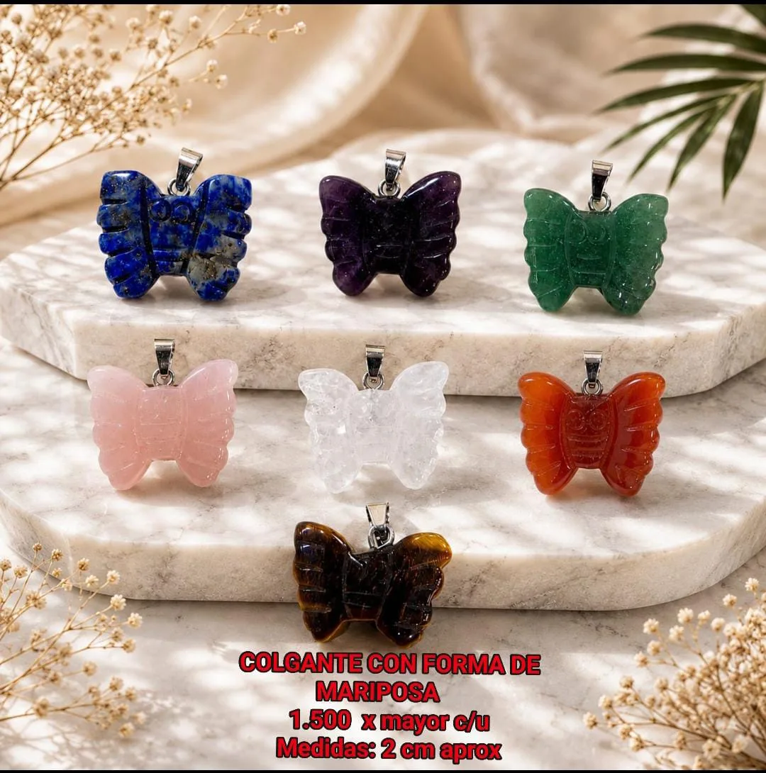 Colgantes en mariposas