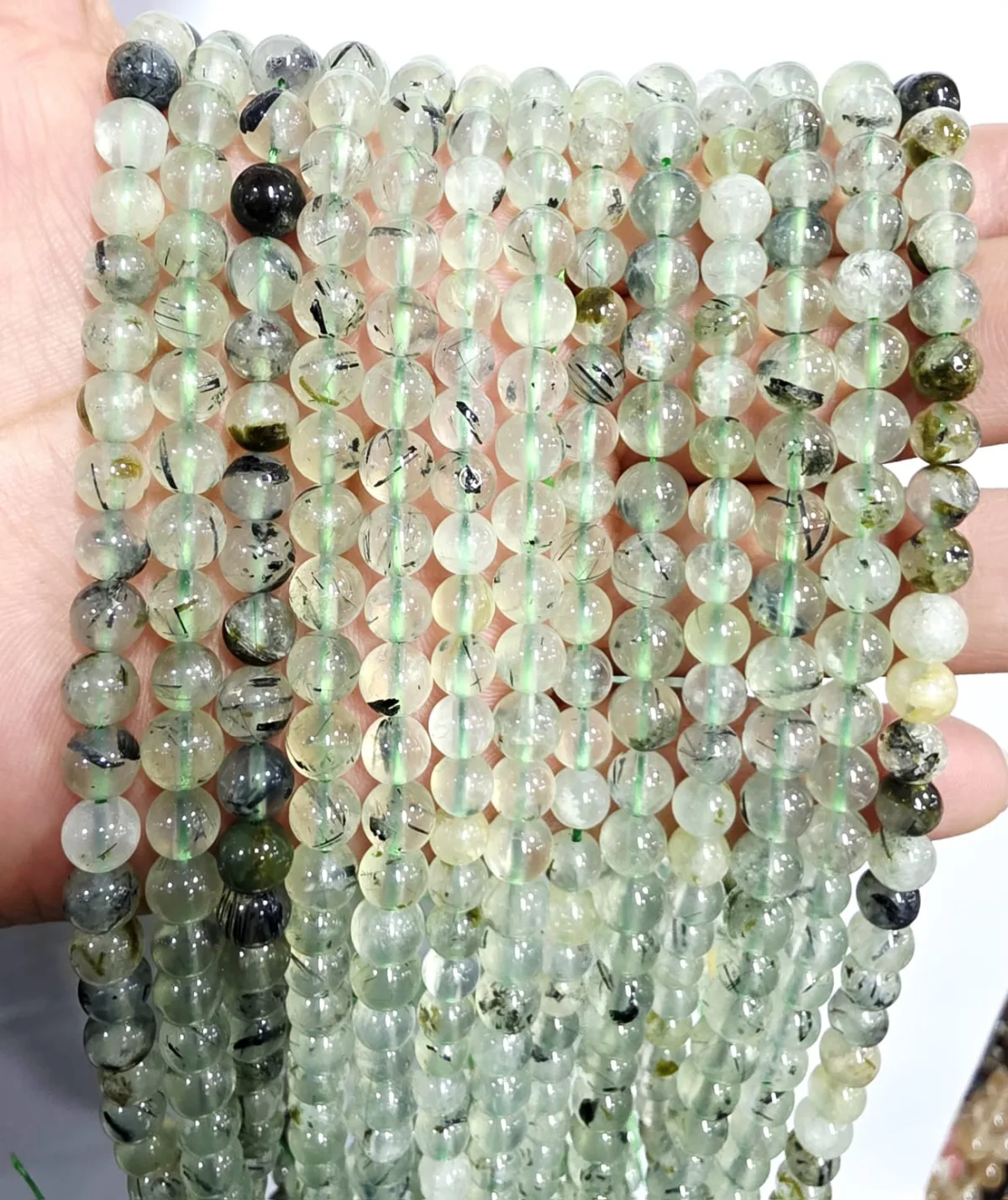 Tira de piedras de Prehnita N°6