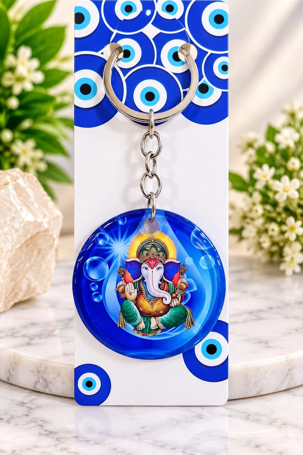 Llavero de Ganesha en Gota de Agua