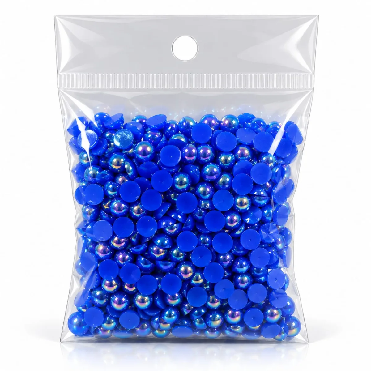 Media Perla Acrílica Azul Rey 6mm