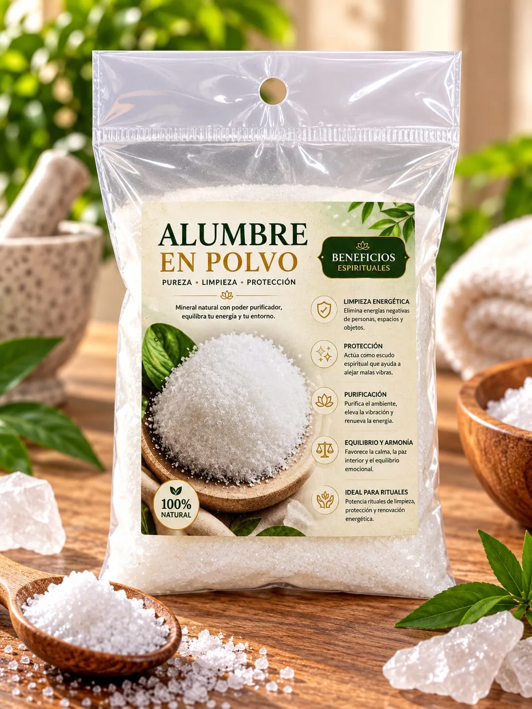 Alumbre en Polvo