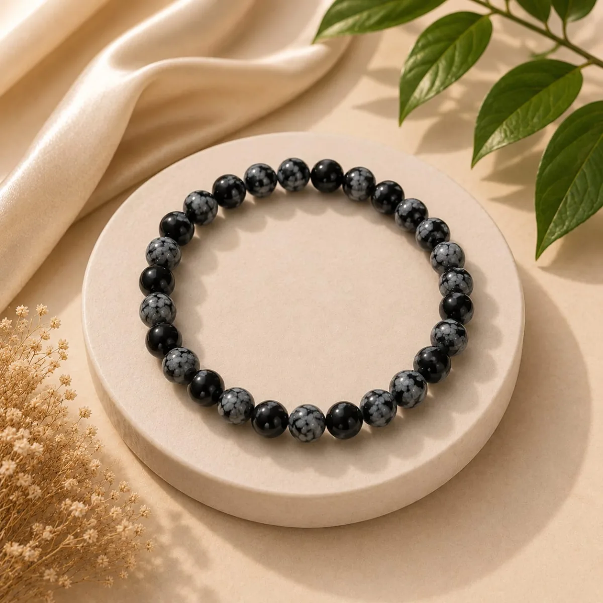 Pulsera de Obsidiana Nevada