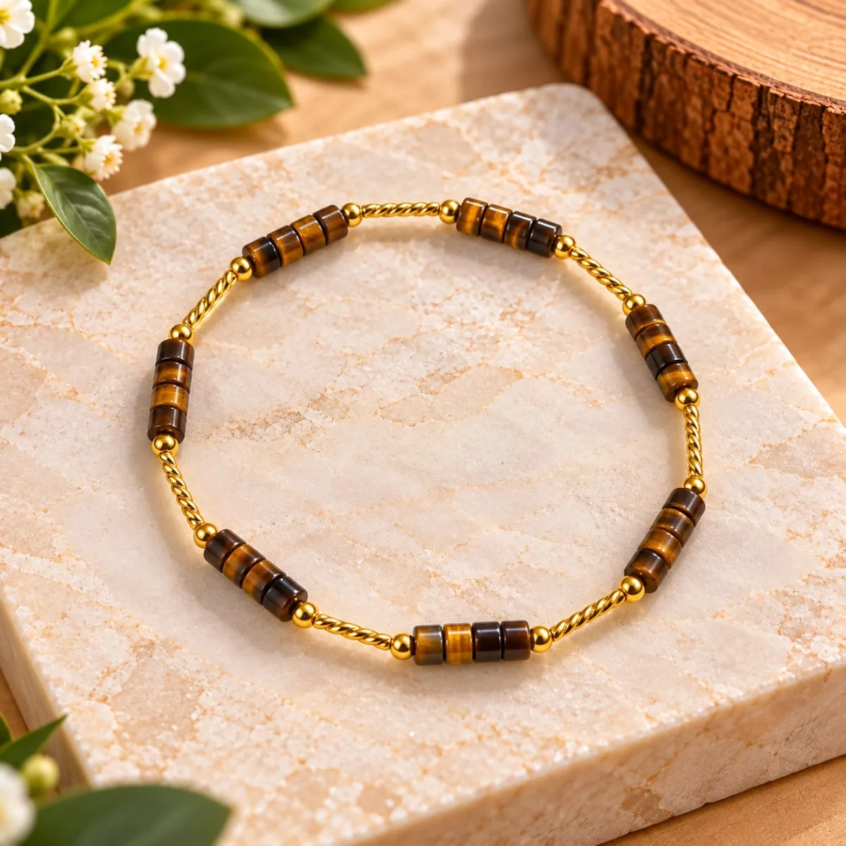 Pulsera de Ojo de Tigre 4mm