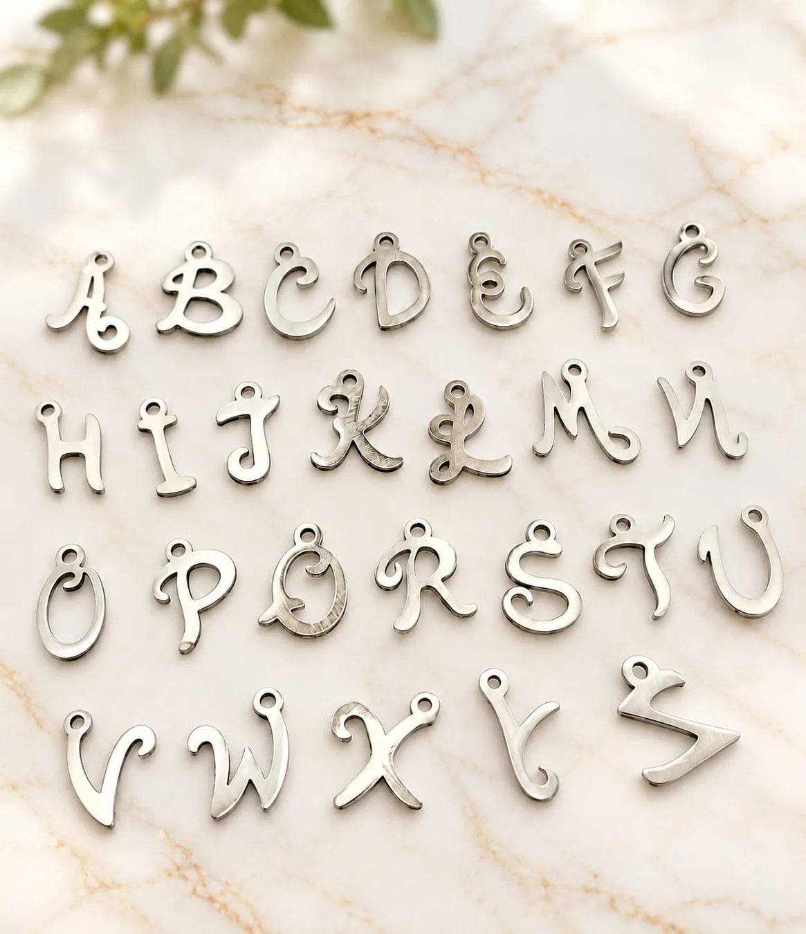 Letras en Acero Plateada 1 cm