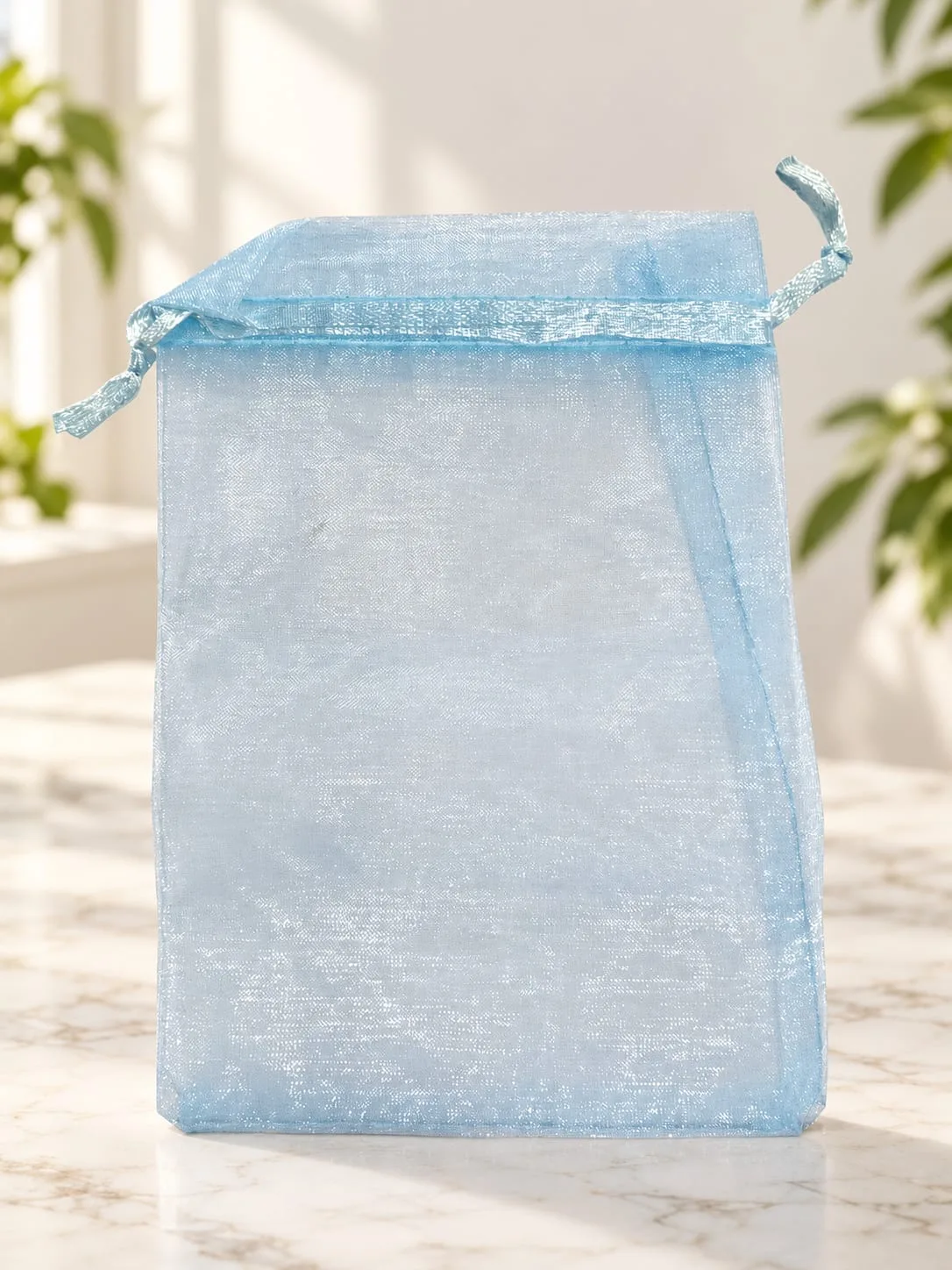 Bolsa de Organza Celeste 13x18 cm