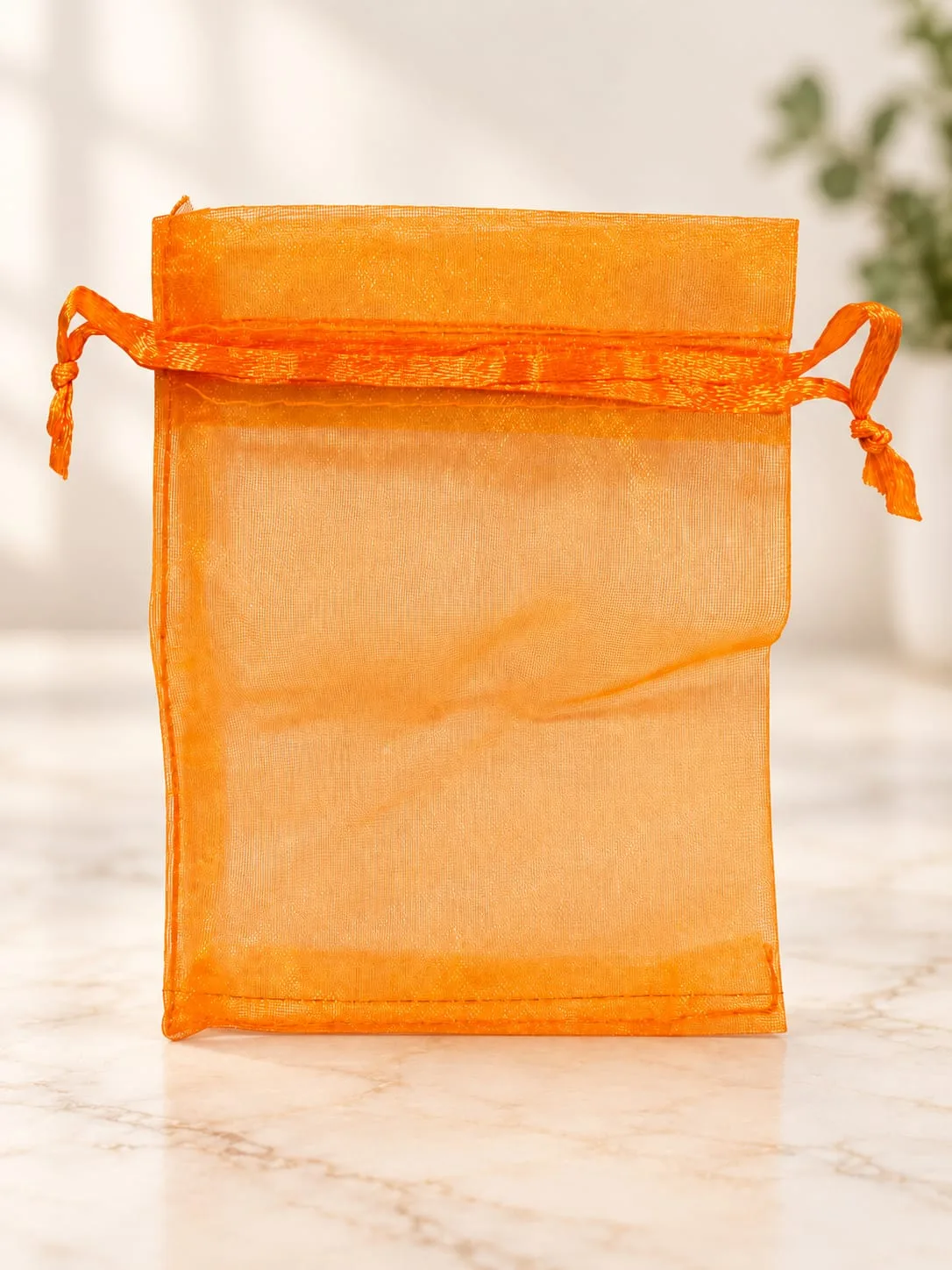 Bolsa de Organza Naranja 13x18 cm