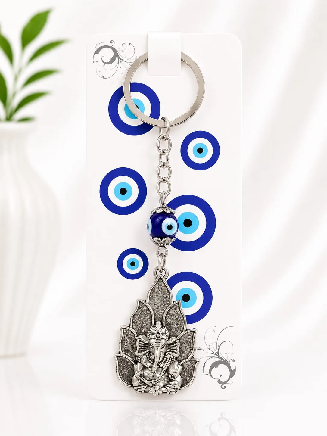 Llavero de Ganesha con Ojo Turco