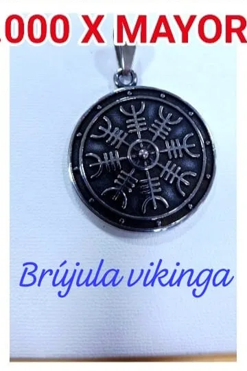 Colgante de Acero - Brujula vikinga