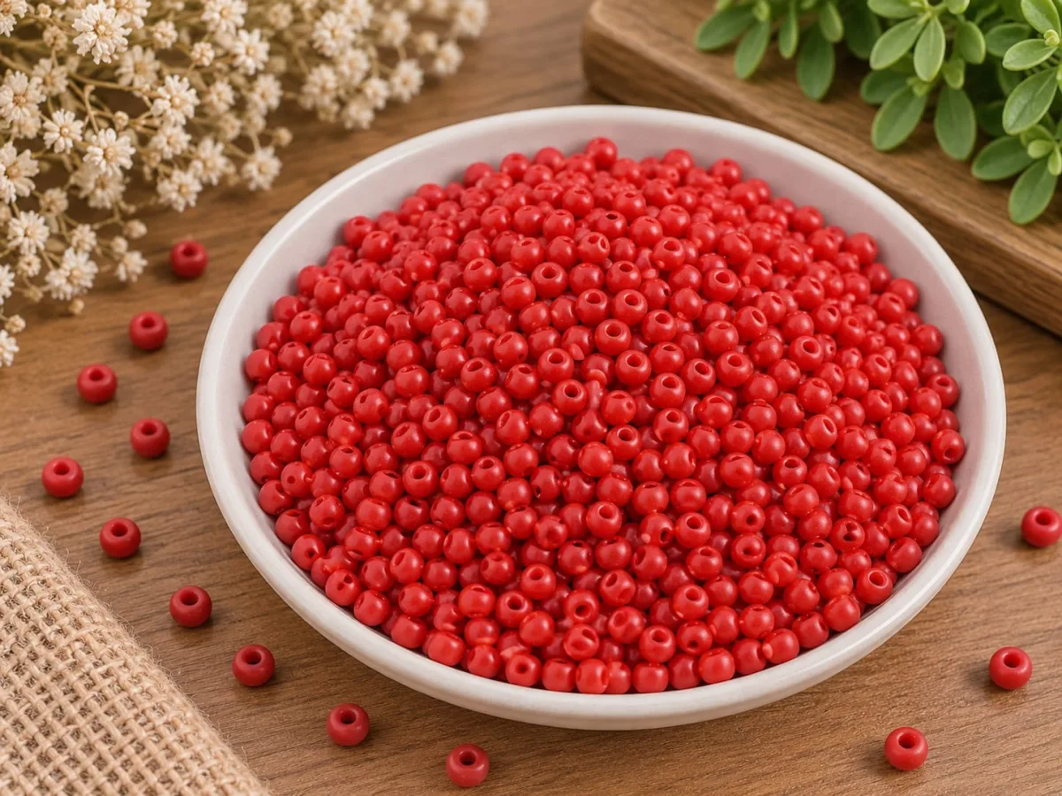 Mostacilla 3mm Rojo