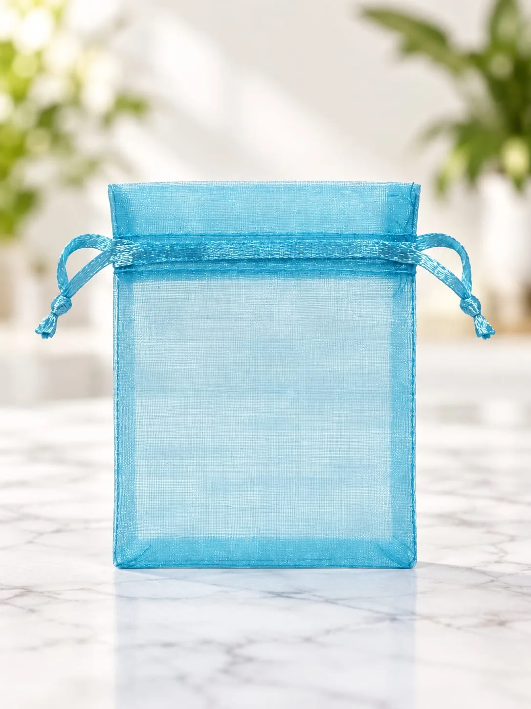 Bolsa de Organza Turquesa 7x9 cm