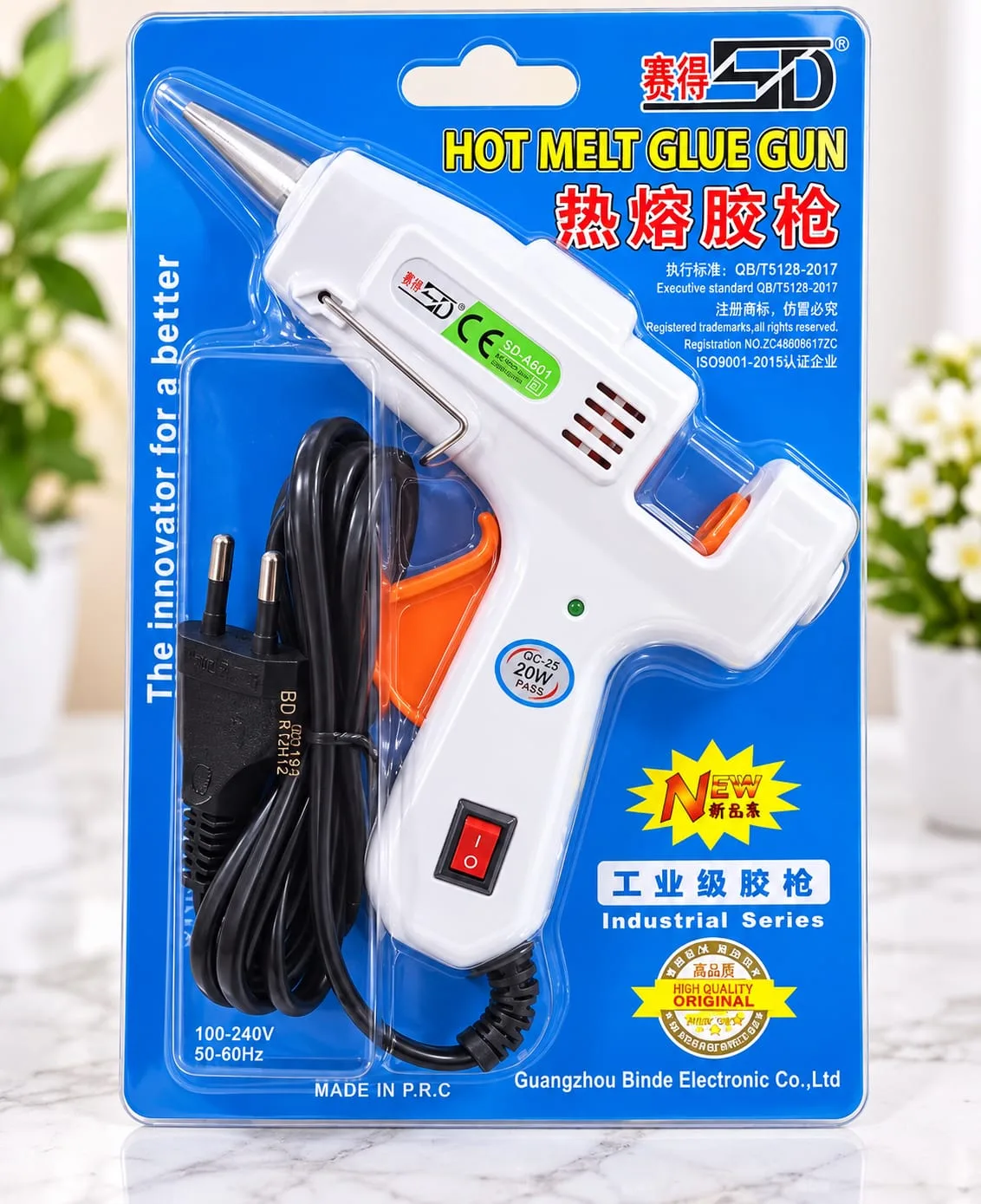 Pistola de Silicona Caliente Blanca 20W