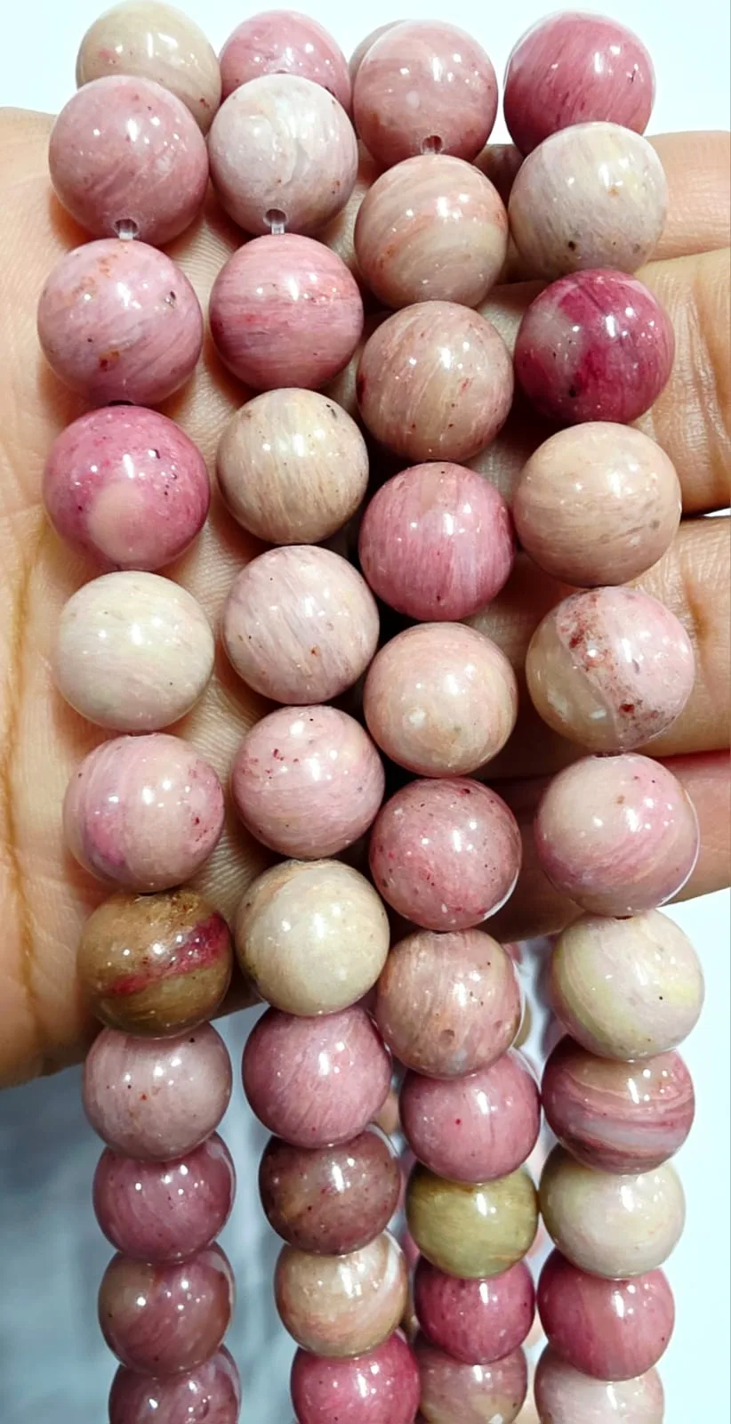 Tira de piedras de Rodocrosita N°10