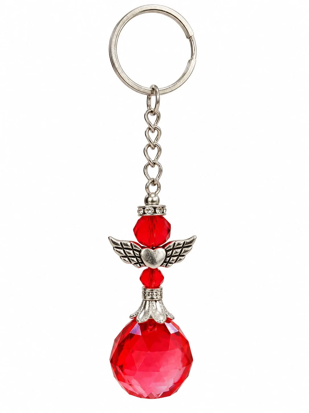 Llavero de Prisma Ángel Rojo